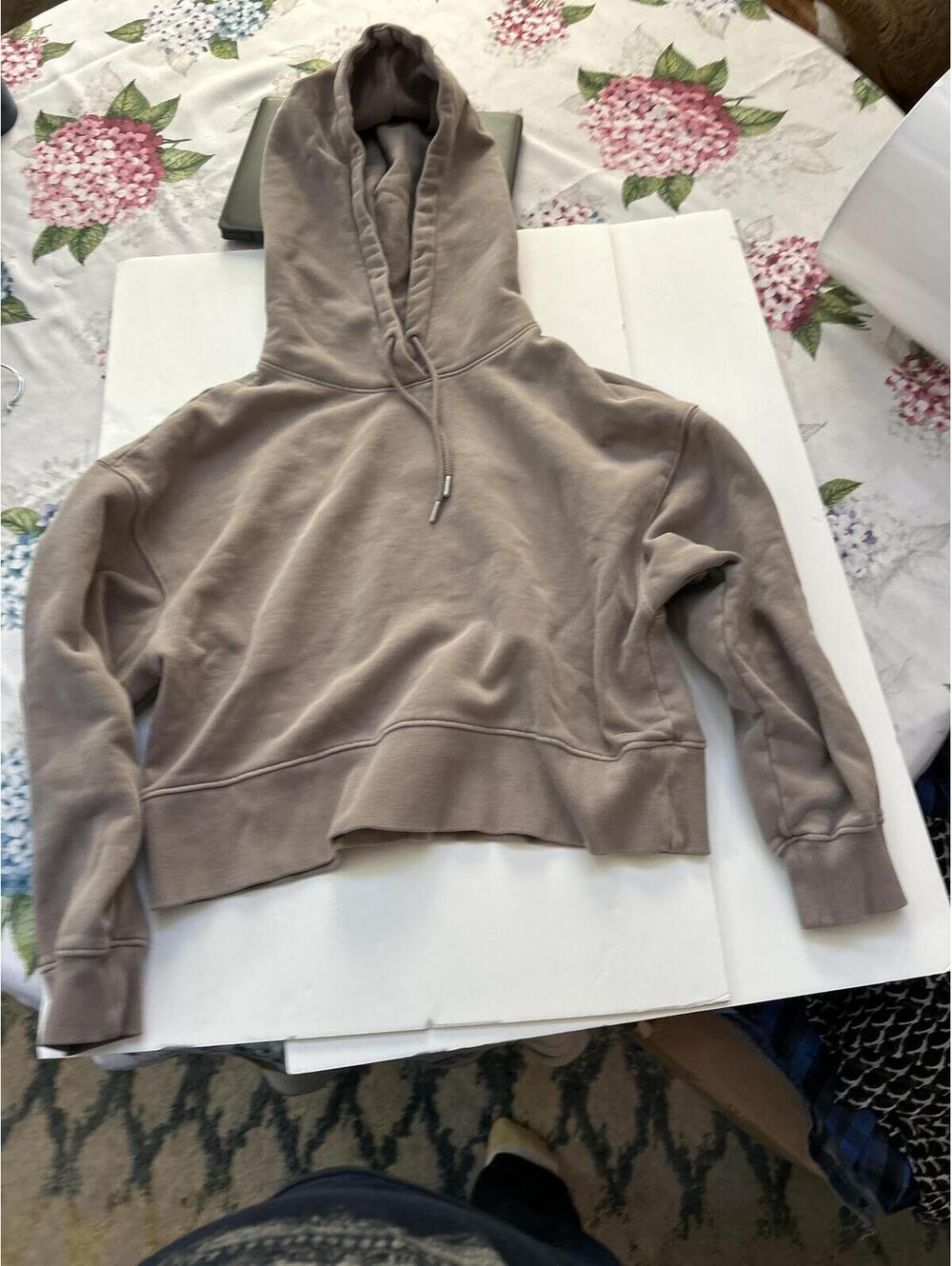 PINK by Victoria's Secret Taupe Hoodie Sweatshirt Size S